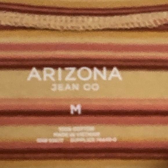 Arizona Striped Cropped TShirt, Size Medium - Picture 3 of 3